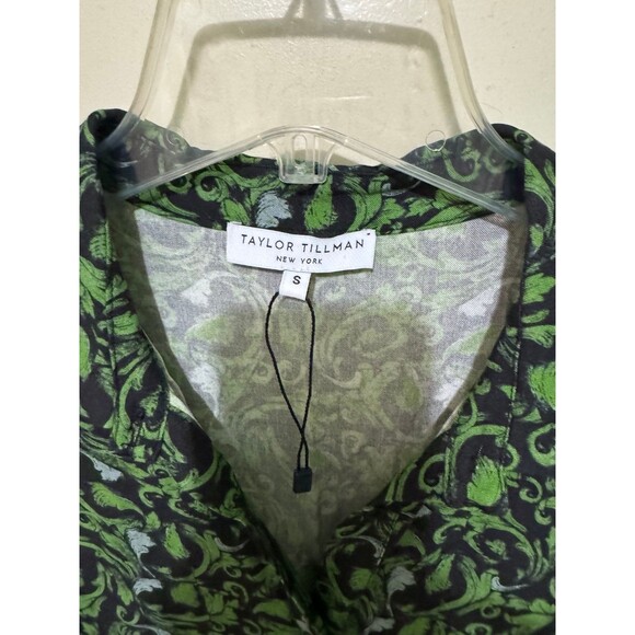 TAYLOR TILLMAN CHLOE DRESS GREEN VINE small NWOT - Picture 3 of 5